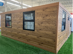Expandable Folding House with Flat Roof