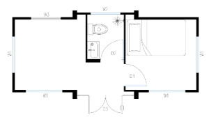 Expandable Folding House with Sloping Roof