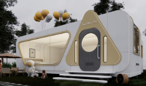 Folding push-pull Apple Cabin
