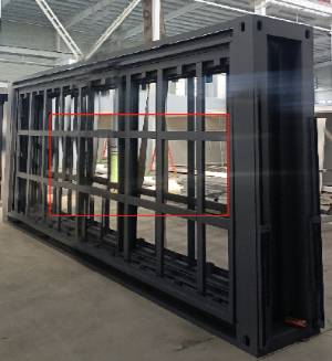Expandable Folding House with Sloping Roof