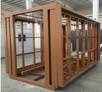 Expandable Folding House with Flat Roof