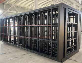 Expandable Folding House with Flat Roof