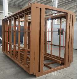 Expandable Folding House with Flat Roof