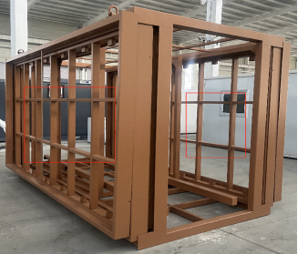 Expandable Folding House with Flat Roof