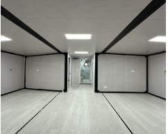Expandable Folding House with Flat Roof